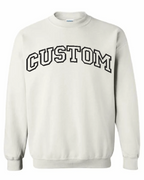 Applique Custom Gildan Sweatshirt - Arched Font