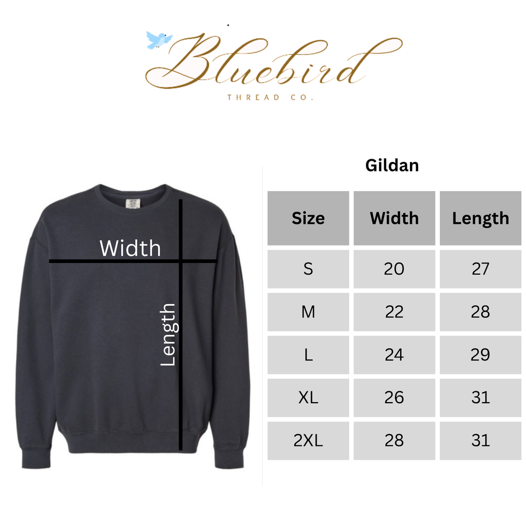 Applique Custom Gildan Sweatshirt - Arched Font