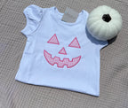Girls Jack O Lantern Applique
