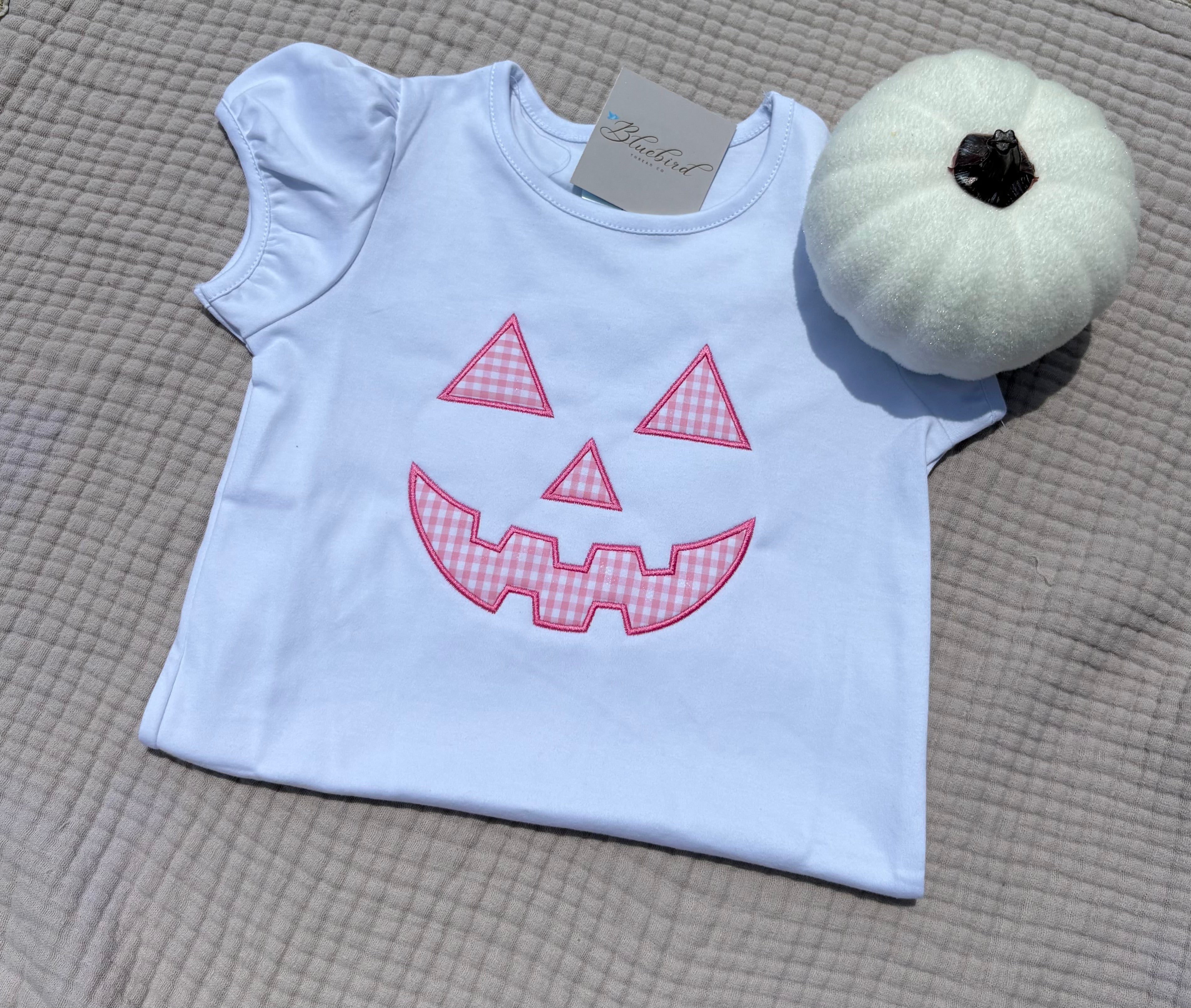 Girls Jack O Lantern Applique