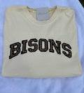 BISONS gingham applique
