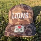 Lions Embrodiered Puff Hat